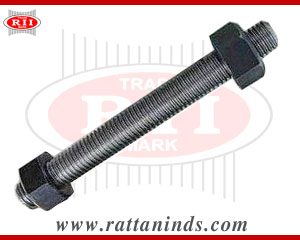 threaded studs with hex nuts manufacturers exporters in india